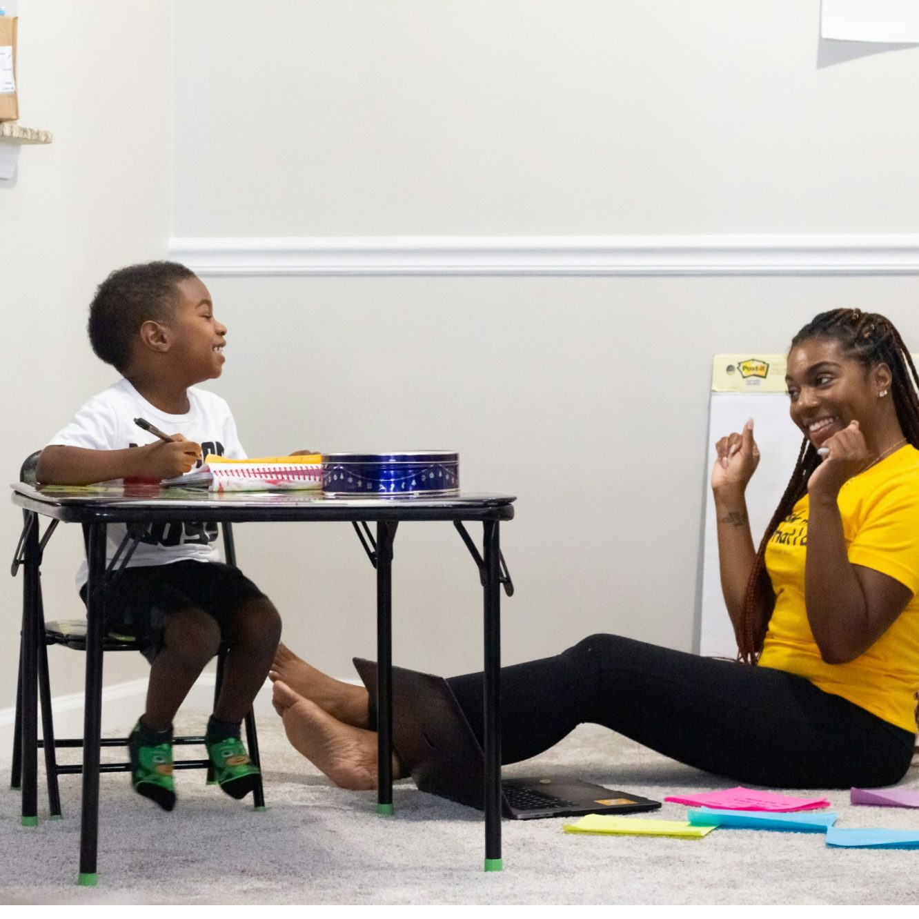 Élève en classe avec Schoolap